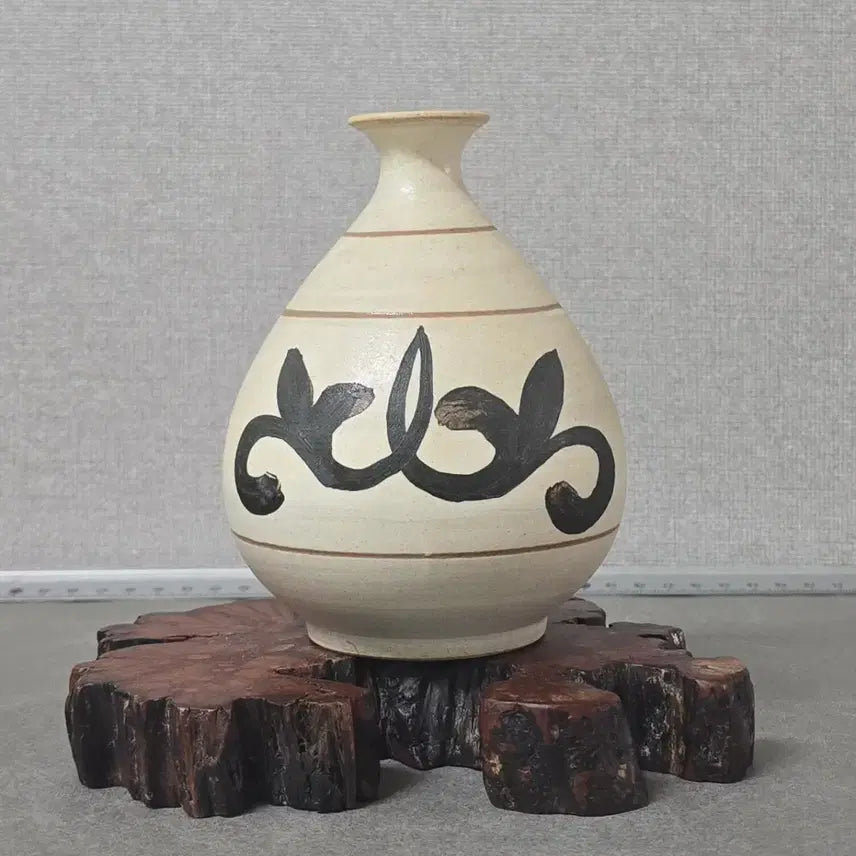 [SOLD OUT] 청파 이은구 계룡 분청 삼엽문 주병/잔세트