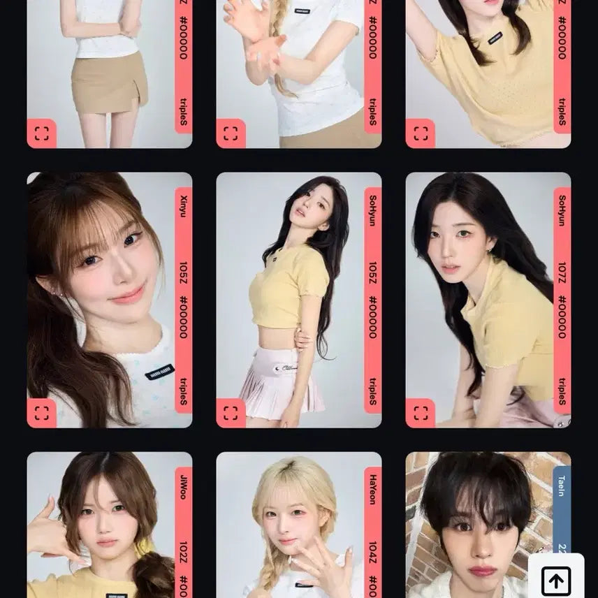 [BUNJANG] tripleS CC FCO Object Hayeon Soyeon Shinwi Jiwoo Mayu Photocard Set / 트리플에스 cc fco 양도 크림2 오브젝트 하연 소현 신위 지우 마유