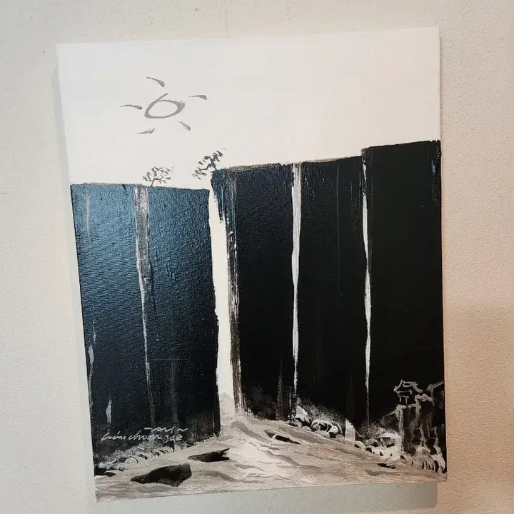 [SOLD OUT] 공간의 품격을 완성하는 모노톤의 미학, 김춘재 작가의 설경 풍경화