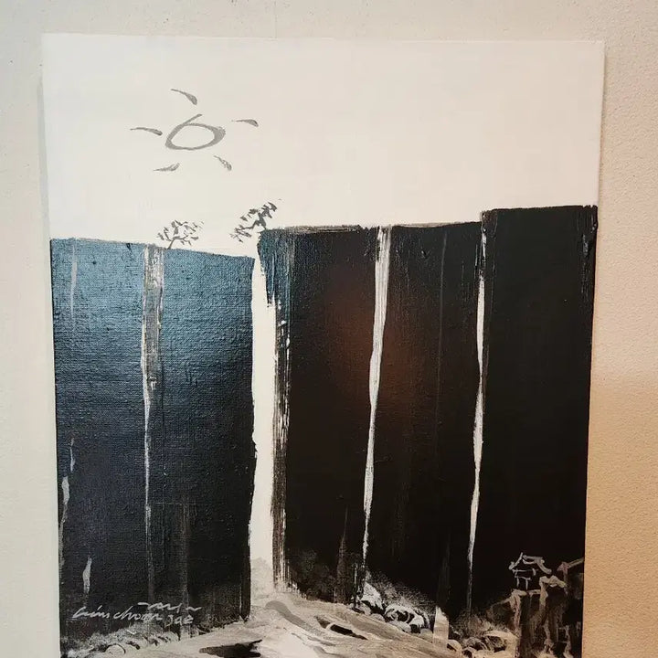 [SOLD OUT] 공간의 품격을 완성하는 모노톤의 미학, 김춘재 작가의 설경 풍경화