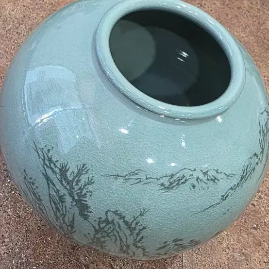 [SOLD OUT] 예림도예  경보 김태수 고려상감청자 산수화 도자기