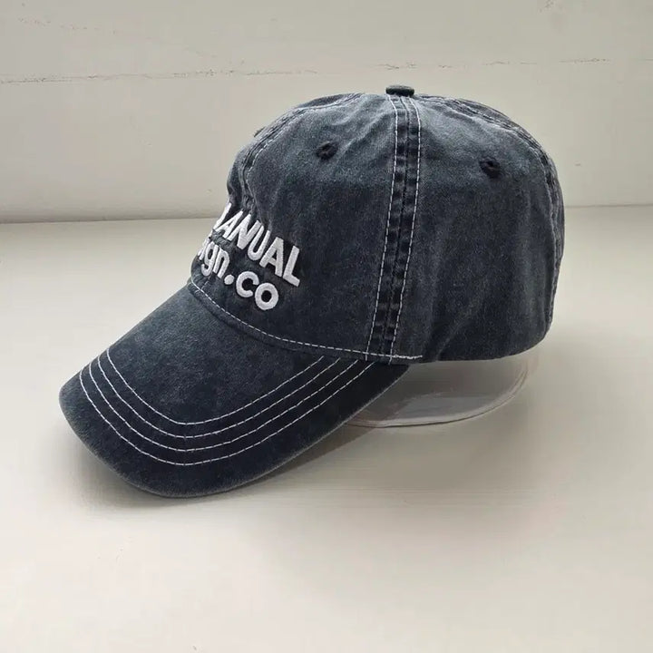 [BUNJANG] NOMANUAL Denim Cap Hat / 노매뉴얼 캡 모자