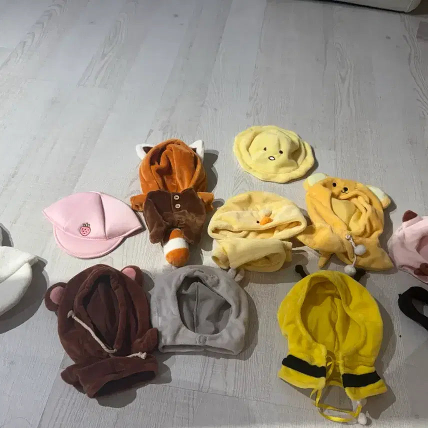 [SOLD OUT] 20cm 솜인형 인형옷 모자 동물 잠옷 일괄