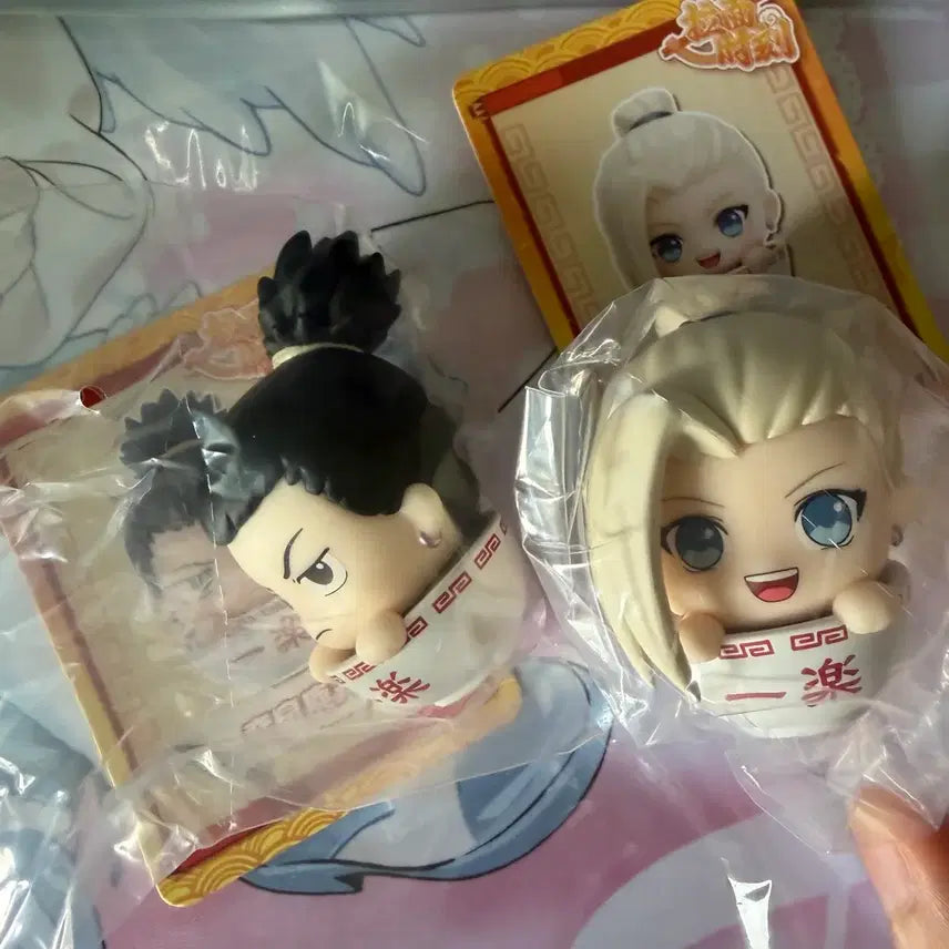 [BUNJANG] Naruto Shikamaru &amp; Ino Ramen Figure Set / 나루토 시카마루 이노 라면 피규어 가챠 굿즈 양도