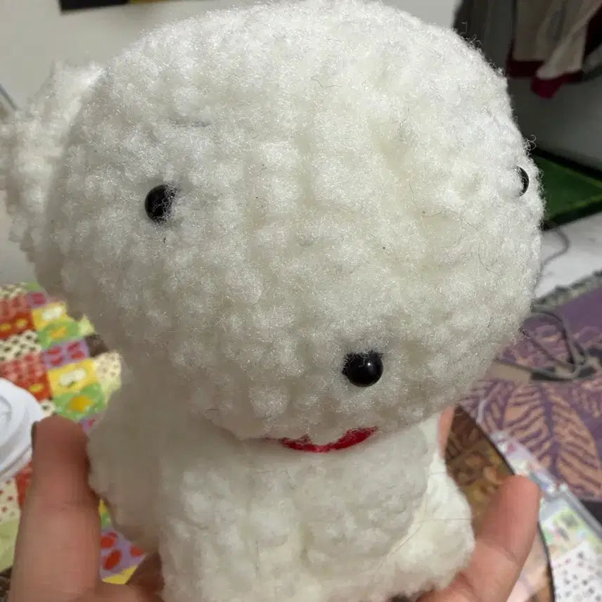 [SOLD OUT] 흰둥이 고전 포실포실 인형 10cm