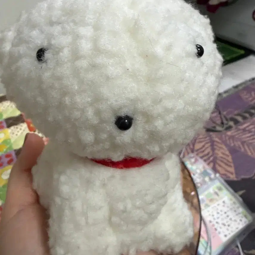 [SOLD OUT] 흰둥이 고전 포실포실 인형 10cm