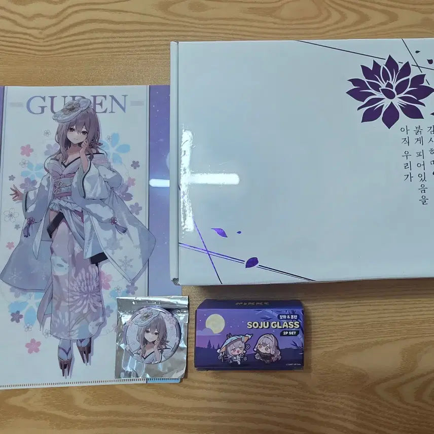 [BUNJANG] Nier: Automata Devola &amp; Popola Glass, Clear File, Can Badge Set / 니케 홍련술잔 및 클리어파일,캔뱃지