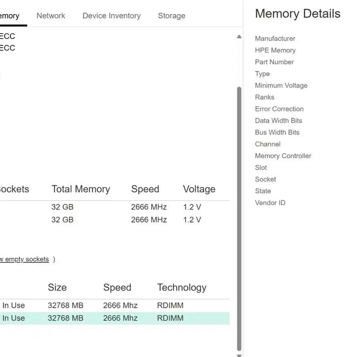 [BUNJANG] HPE/Hynix/Samsung 32GB DDR4 2666V ECC Registered DIMM Server RAM (6 pcs) / 서버용 램 32GB DDR4 2666V ECC 메모리 Ram 6개
