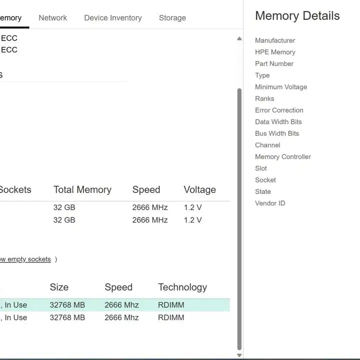 [BUNJANG] HPE/Hynix/Samsung 32GB DDR4 2666V ECC Registered DIMM Server RAM (6 pcs) / 서버용 램 32GB DDR4 2666V ECC 메모리 Ram 6개