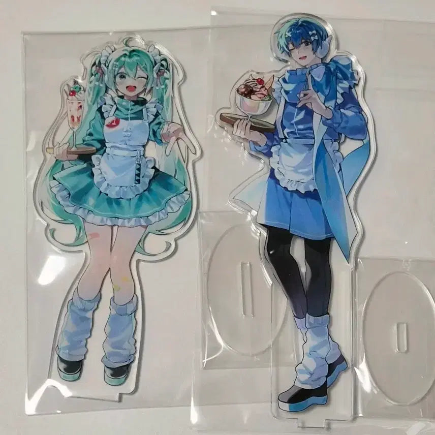 [BUNJANG] Vocaloid Hatsune Miku Kaito Jersey Maid Acrylic Stand / (일괄)보컬로이드 하츠네 미쿠 카이토 kaito 져지 메이드 아크릴 스탠드