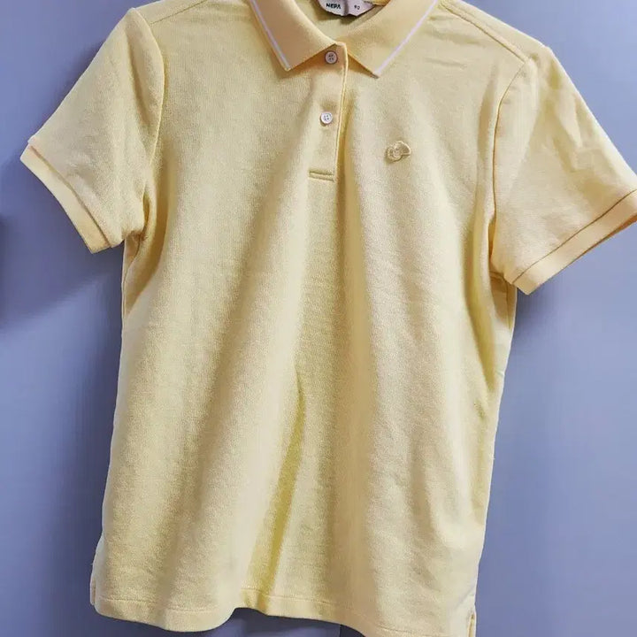 [BUNJANG] NEPA Yellow Short Sleeve Polo T-Shirt / 네파 옐로우 반팔 카라티