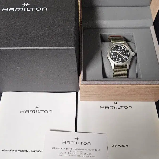 [BUNJANG] Hamilton Khaki Field Manual Wind 38mm Watch / 해밀턴 카키필드 시계 (2회착용)_[직거래 선호]