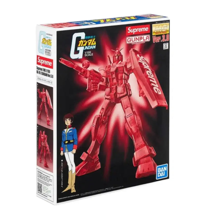 [BUNJANG] Supreme x Bandai MG 1/100 RX-78-2 Gundam Ver. 3.0 Red Crystal Model / 슈프림 MG 1/100 RX-78-2 건담 버전 3.0