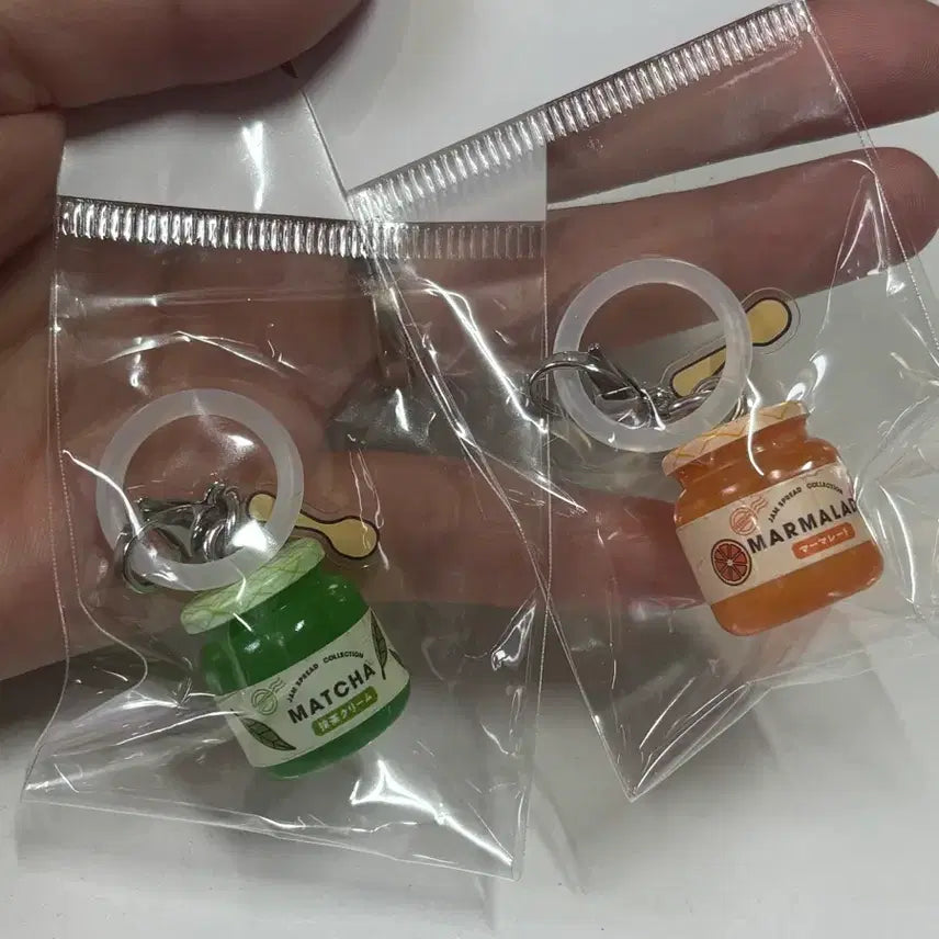 [BUNJANG] Jam Mezushi Gacha Marmalade/Matcha Keychain / 일본가챠 잼 메지루시 가챠 마멀레이드/말차 키링