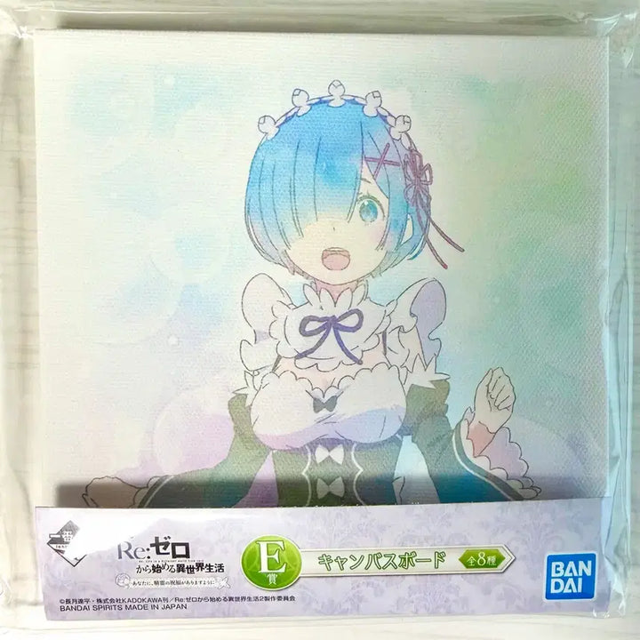 [BUNJANG] Re:Zero Ram Shikishi E Prize &amp; Canvas Board E Prize Set / 리제로 쿠지 상품 렘 색지 E상 | 리제로 캔버스보드 E상 | 렘 굿즈