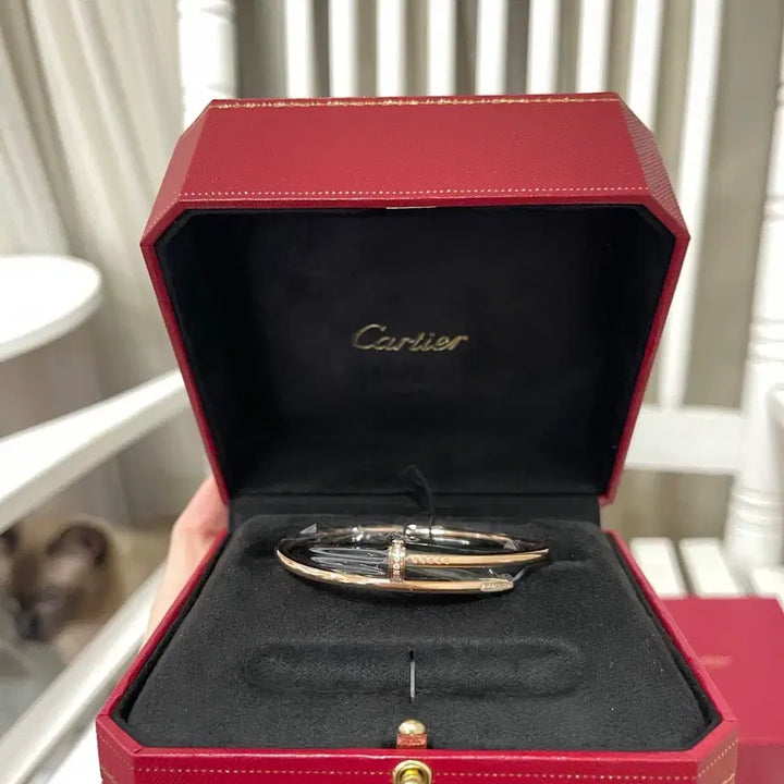 [BUNJANG] Cartier Juste Un Clou Diamond Bracelet Rose Gold Size 16 Unisex / 까르띠에 쥬스트 앙 클로우 다이아 팔찌 로즈골드 16호 남녀공용