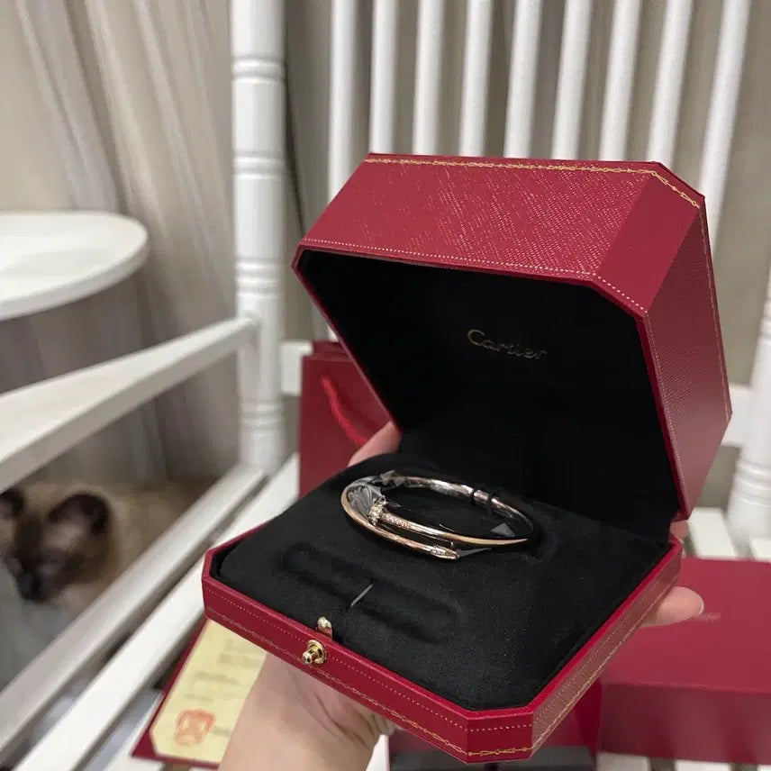 [BUNJANG] Cartier Juste Un Clou Diamond Bracelet Rose Gold Size 16 Unisex / 까르띠에 쥬스트 앙 클로우 다이아 팔찌 로즈골드 16호 남녀공용