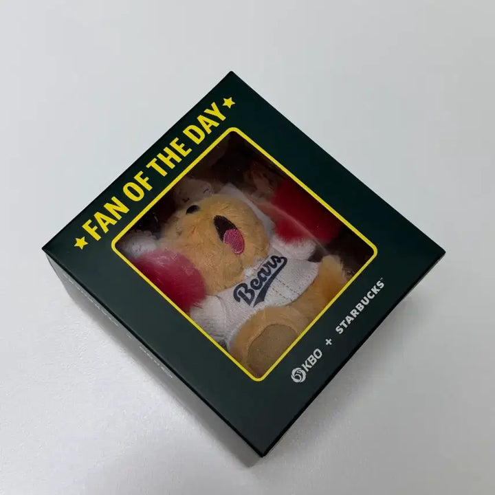 [BUNJANG] Starbucks KBO Bears Doll (Sealed) / 스타벅스 KBO 베어스 인형 미개봉 새상품