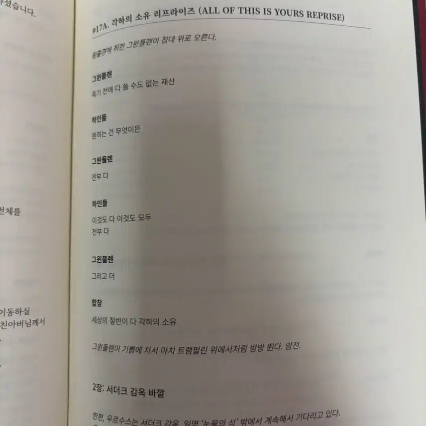 [BUNJANG] The Man Who Laughs Script Book / 웃는남자 대본집