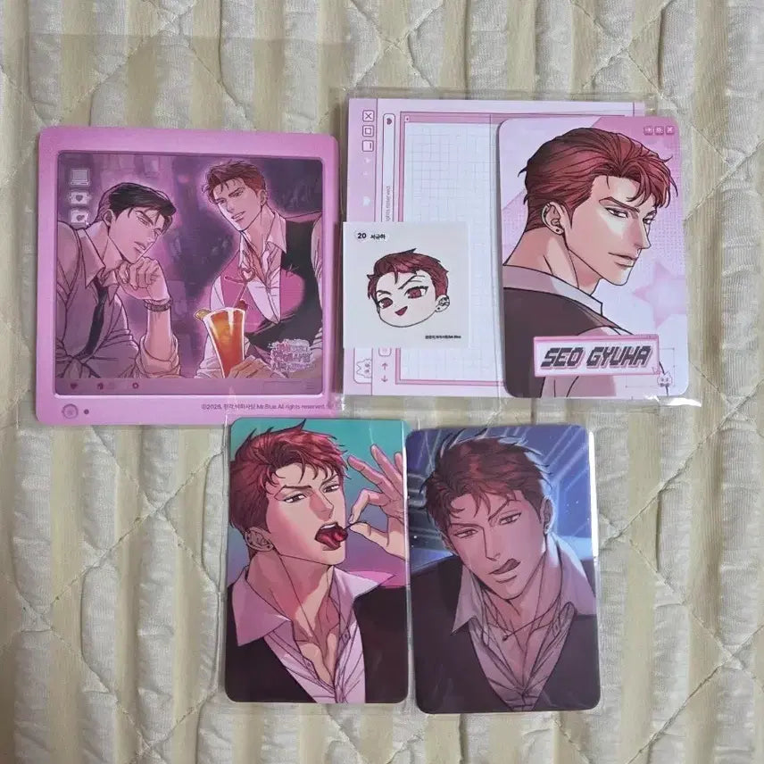 [BUNJANG] Mble Company Dog &amp; Bird Coaster Sticker Lucky Draw Set (Seo Kyu-ha Focus) / 미블컴퍼니 개와새 코스터 띠부씰 럭드 세트 (서규하 위주)