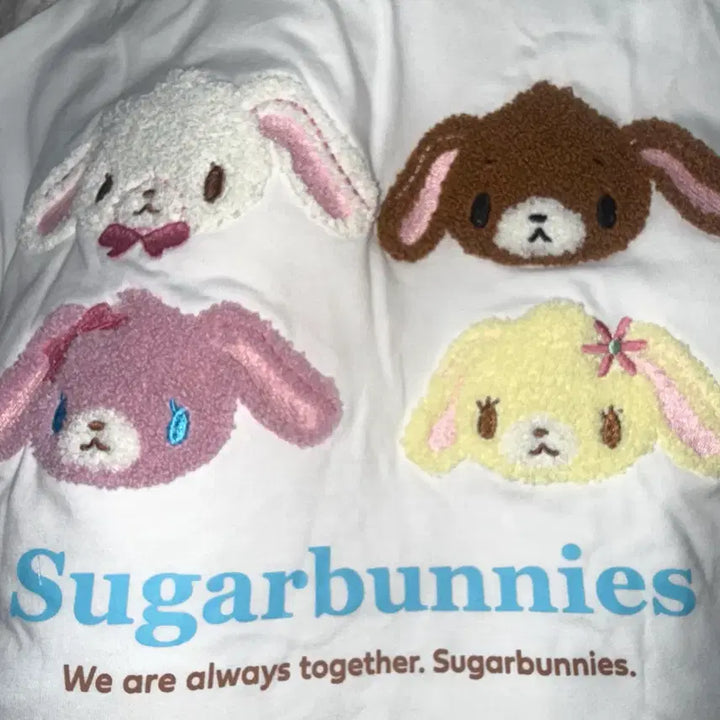 [BUNJANG] SugarBunnies Abeil Character T-shirt White M / 슈가바니즈 아베일 캐릭터 티셔츠 화이트 새거 시마무라