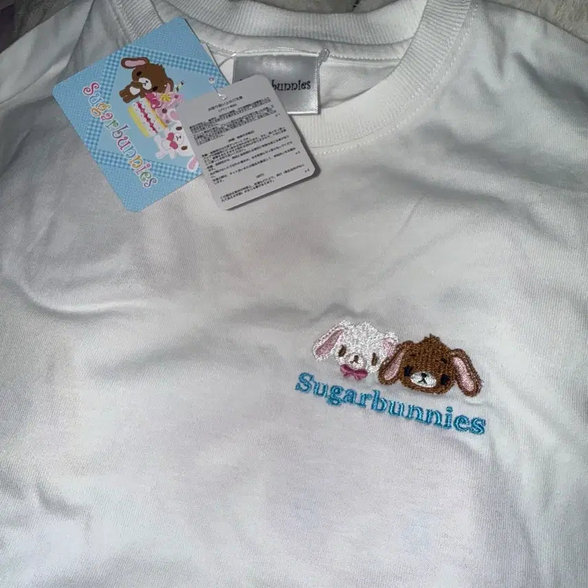 [BUNJANG] SugarBunnies Abeil Character T-shirt White M / 슈가바니즈 아베일 캐릭터 티셔츠 화이트 새거 시마무라