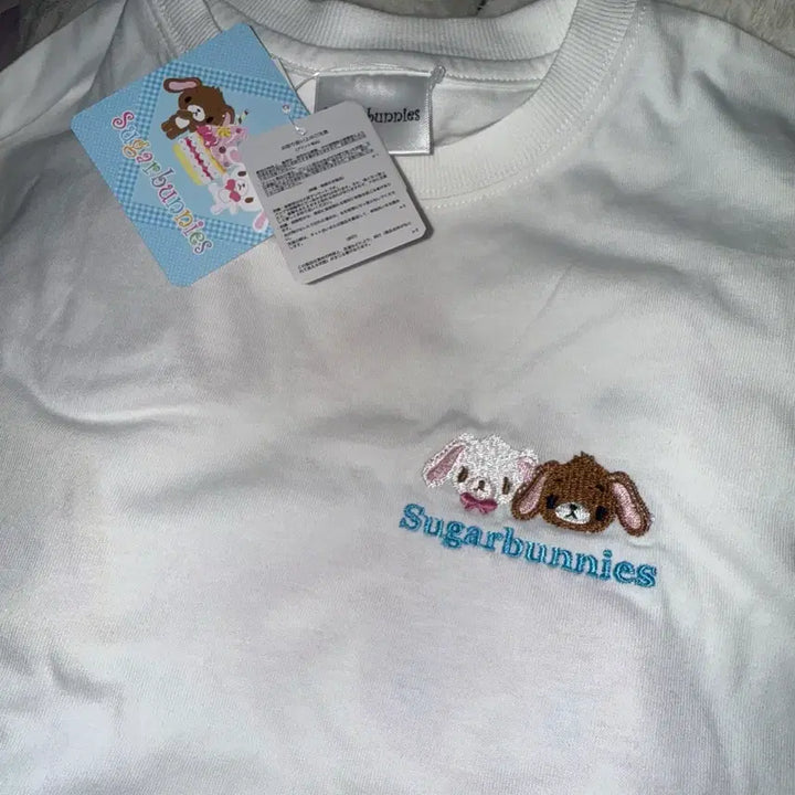 [BUNJANG] SugarBunnies Abeil Character T-shirt White M / 슈가바니즈 아베일 캐릭터 티셔츠 화이트 새거 시마무라