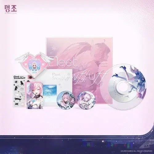 [BUNJANG] Ming Zho Fleet Snow Fluff Album Goods Full Set / 명조 Fleet Snow fluff 앨범 굿즈 예약구매