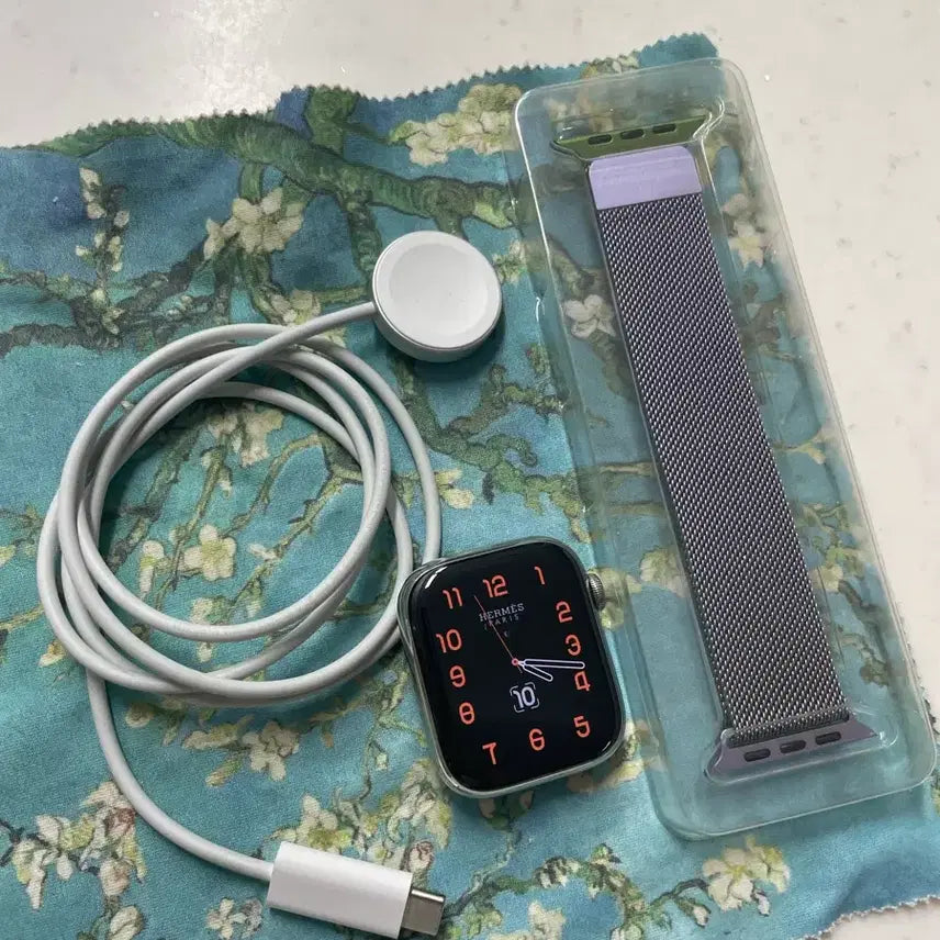[BUNJANG] Apple Watch Series 7 Hermès 45mm Silver Stainless Steel Cellular / 애플워치7에르메스 45mm 실버 S급