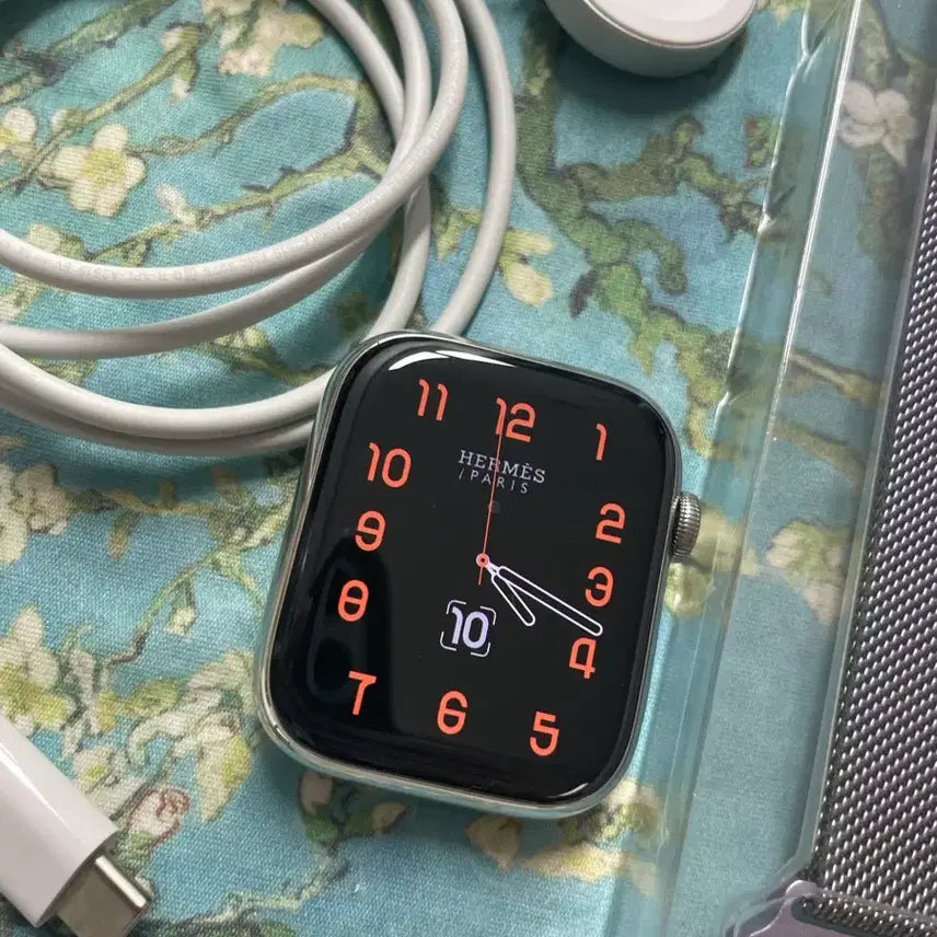 [BUNJANG] Apple Watch Series 7 Hermès 45mm Silver Stainless Steel Cellular / 애플워치7에르메스 45mm 실버 S급