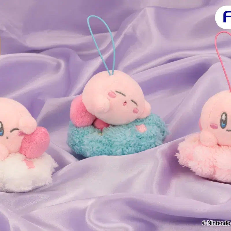 [BUNJANG] Kirby Cloud Bed Mascot Plush Japan Original / [초특가] 별의 커비 구름 침대 마스코트 인형 일본정품 판매