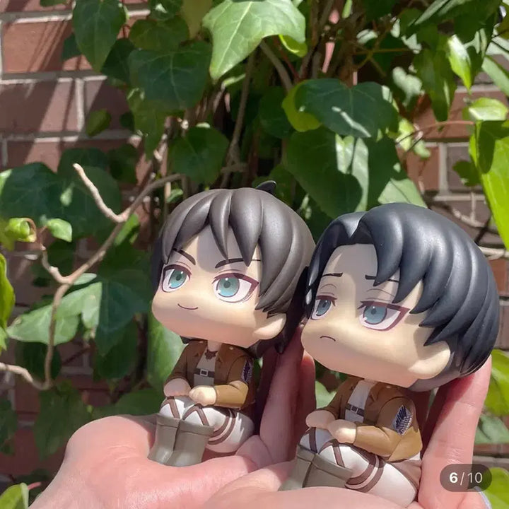 [BUNJANG] Attack on Titan Eren &amp; Levi Look-Up Special Offer Figure Set / 진격의 거인 에렌 리바이 룩업 특전포함