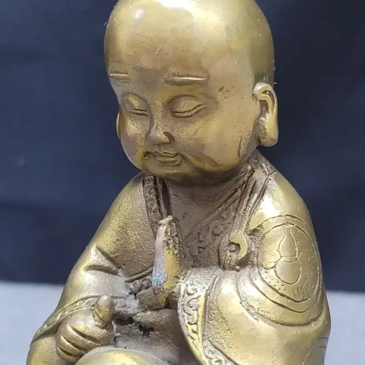 [BUNJANG] Brass Seated Buddha Incense Burner / 황동 불상 향로