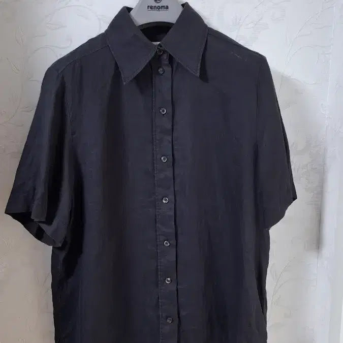 [BUNJANG] COS 100% Linen Black Short Sleeve Shirt &amp; Shorts Set / (린넨셋업 23년식) 코스 린넨100% 반바지34 / 반팔티105