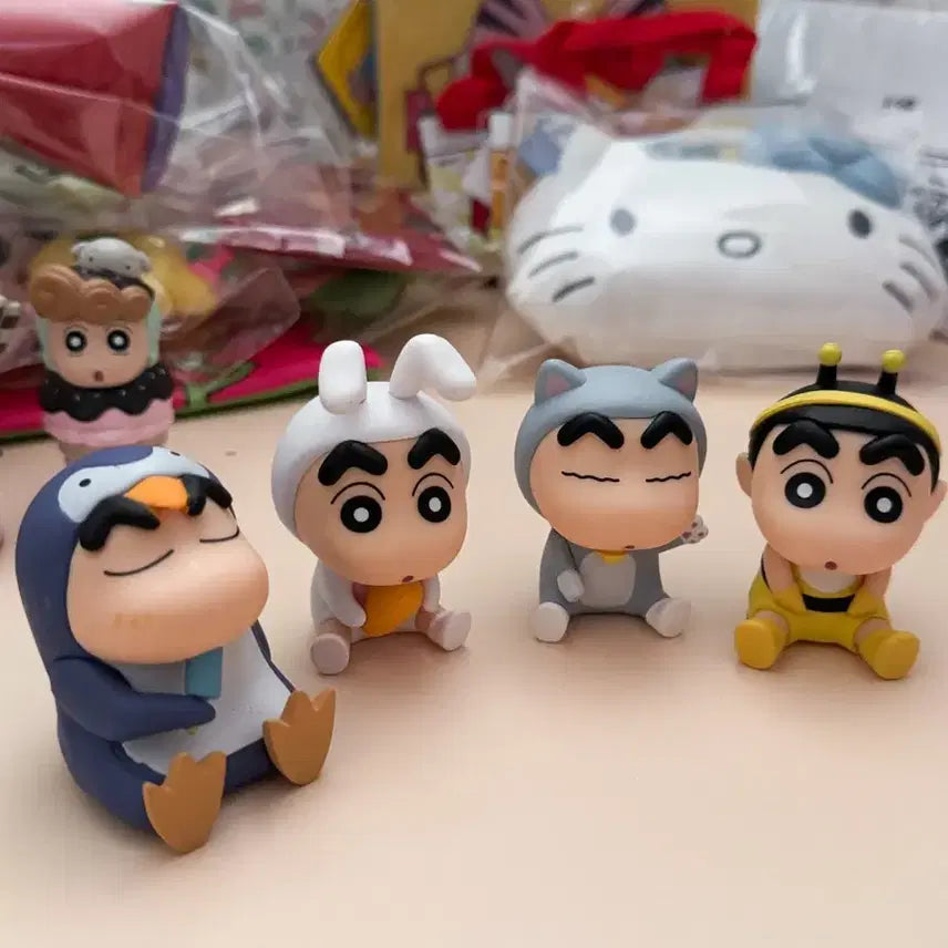 [BUNJANG] Crayon Shin-chan Animal Costume Figures Bundle Set / 랜덤 동물 짱구 피규어
