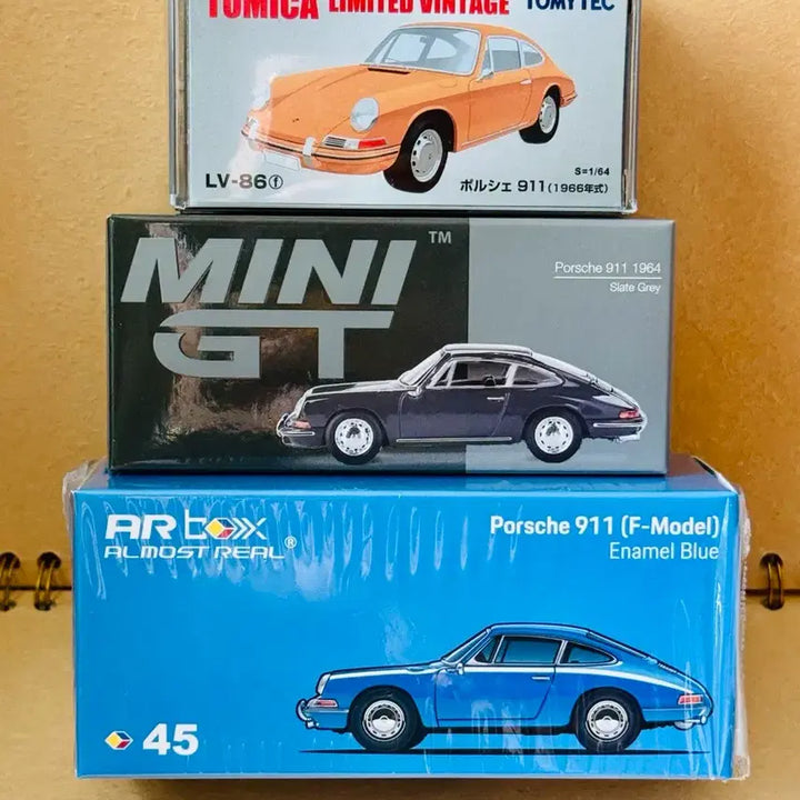 [BUNJANG] Tomica Limited Vintage Mini GT Porsche 911 3-Car Bundle Set / 토리빈 미니지티 AR박스 포르쉐 911 3종 일괄 팝니다.