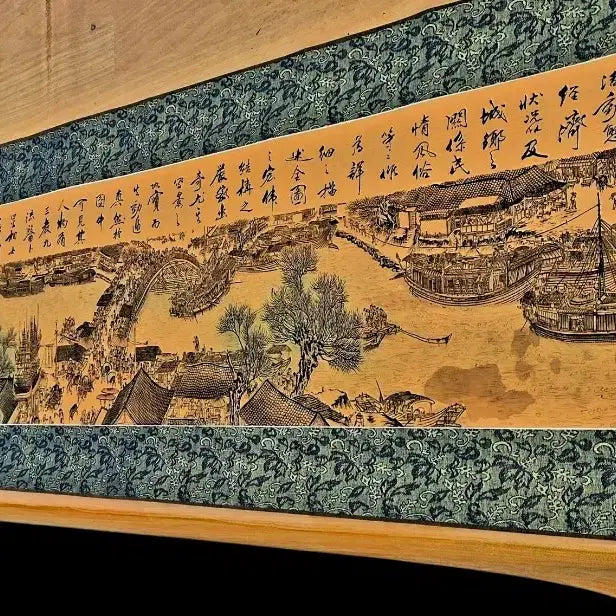 [BUNJANG] Qingming Shanghe Tu Scroll Reproduction (5m) / 청명상하도 영인본 족자 5m