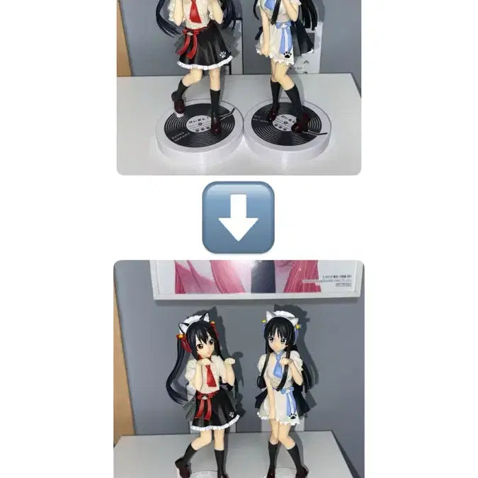 [BUNJANG] K-On! Cafe Nyan Base DIY Set Azusa Mio / 피규어X) 케이온 카페냥 발판 DIY 세트 아즈사 미오