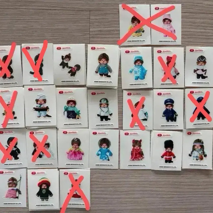 [BUNJANG] Monchhichi Fruit Jelly Ttibs-seal Sticker / 몬치치 과일젤리 띠부씰 판매