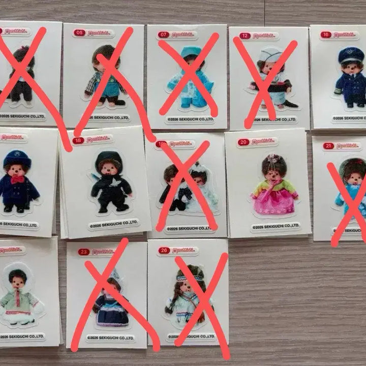 [BUNJANG] Monchhichi Fruit Jelly Ttibs-seal Sticker / 몬치치 과일젤리 띠부씰 판매