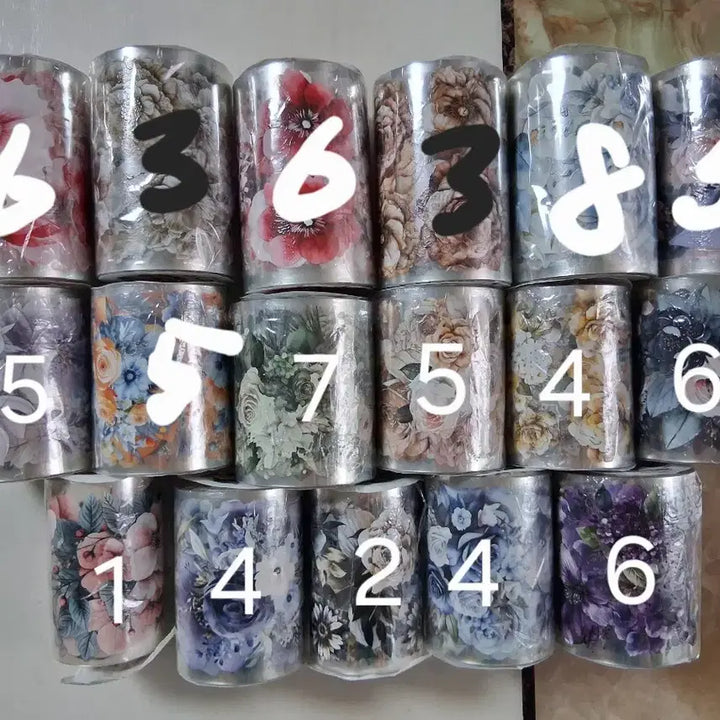 [BUNJANG] Uri Sigan 3D Glossy Flower Washi Tape Set / [우리의시간] 우리의시간 꽃마테 처분 판매