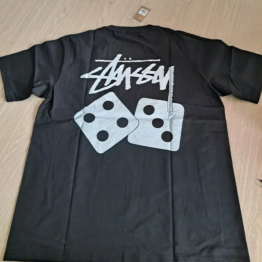 [BUNJANG] Stussy Dice Print Black T-Shirt / 스투 블랙 반팔티 주사위 프린팅 - 새상품