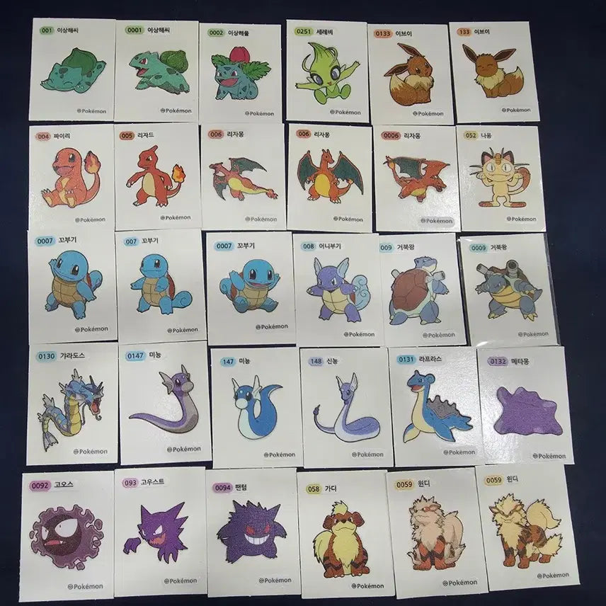 [BUNJANG] Pokemon Stickers Bundle Set (30 pcs) / 포켓몬 띠부씰 30개 일괄 판매
