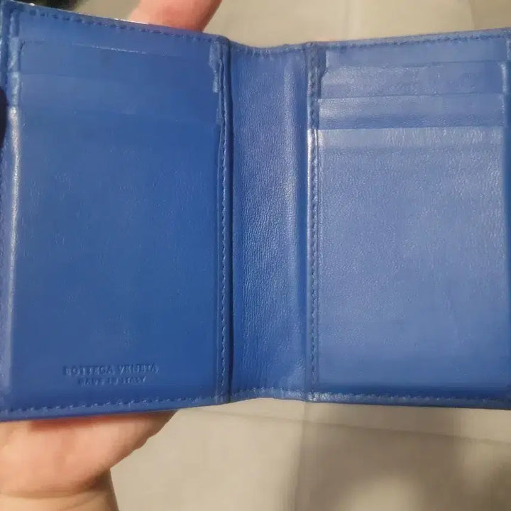 [BUNJANG] Bottega Veneta Card Holder Deep Blue / 보테가 카드지갑 딥블루 (단품)