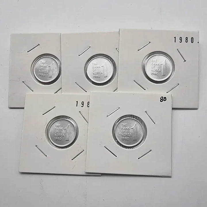 [SOLD OUT] 1980년1주화 미사용5개