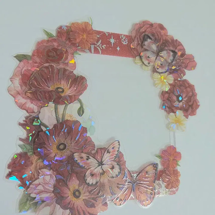 [SOLD OUT] 붉은모란 홀로그램스티커 탐꾸 탑로더