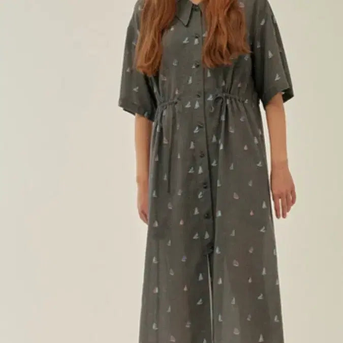 [BUNJANG] Covetblan Kara Roll-Up Long Dress / (새상품)COVETBLAN 코벳블랑 카라 롤업 롱 원피스