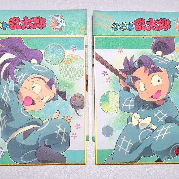 [BUNJANG] Nintama Rantaro 6th Grade &amp; 1st Grade Monjyo &amp; Senzo Shikishi / 닌타마 란타로 6학년 1학년의 시절 몬지로&amp;센조 6이 색지