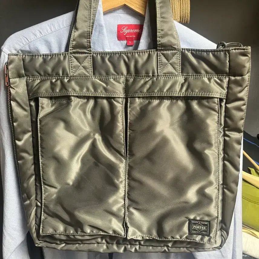 [BUNJANG] Yoshida Porter Tanker 2-Way Tote Bag Gray / 요시다 포터 탱커 2way 토트백 그레이