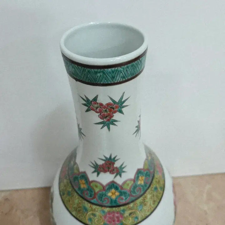 [BUNJANG] Chinese Porcelain Famille Rose Vase / 중국도자기 분채 장경병